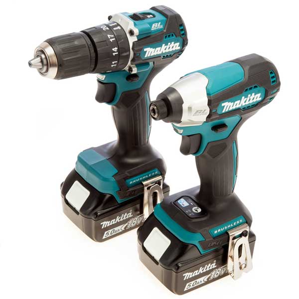 18V LXT 2 Piece Brushless Combo Kit (2 x 5.0Ah Batteries)