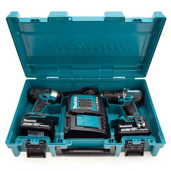 18V LXT 2 Piece Brushless Combo Kit (2 x 5.0Ah Batteries)