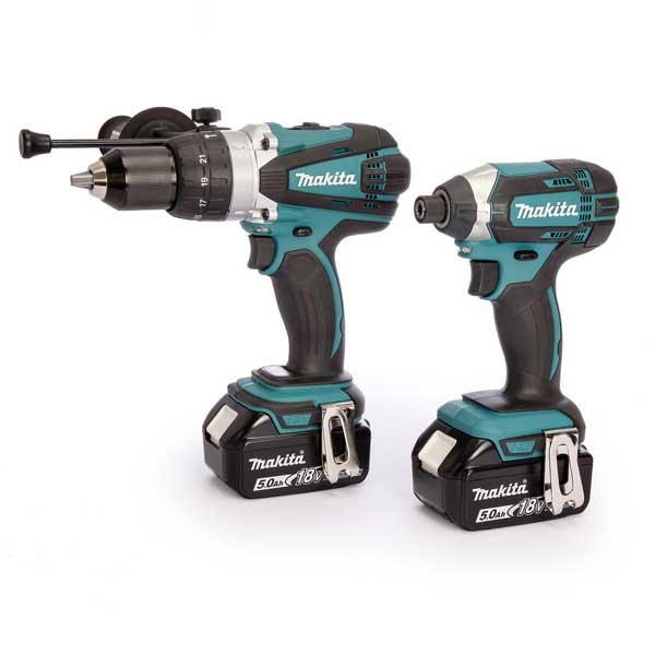18V LXT Combi Drill & Impact Driver Twin Pack (2 x 5.0Ah Batteries)