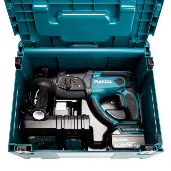 18V LXT SDS+ Rotary Hammer Drill (2 x 5.0Ah Batteries) in Makpac Case