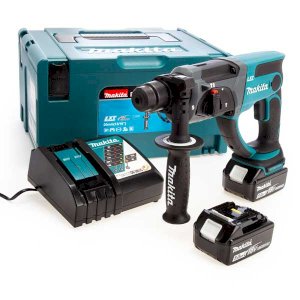 18V LXT SDS+ Rotary Hammer Drill (2 x 5.0Ah Batteries) in Makpac Case
