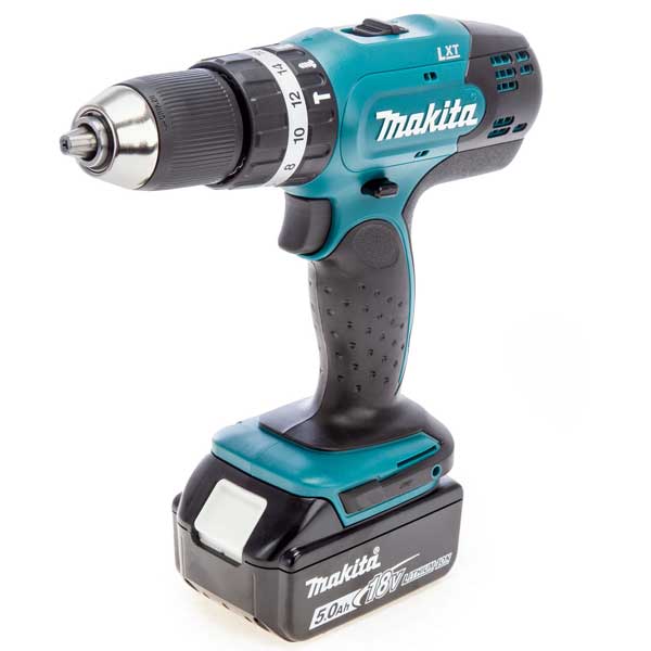 18V LXT Twin Pack DHP453 Combi Drill DHR202 Rotary Hammer (2 x 5.0Ah Batteries)