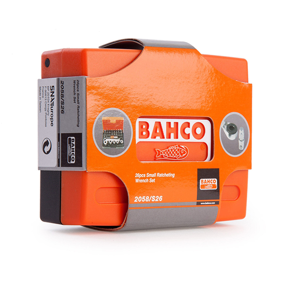 Bahco 2058/S26 Ratchet Socket Bit Set (26 Piece)