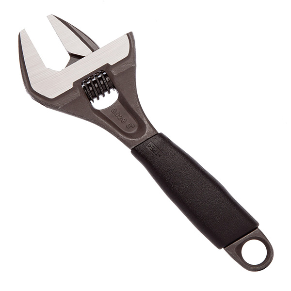 Bahco 9029 Adjustable Wrench 6in / 153mm - 32mm Extra Wide Jaw Capacity