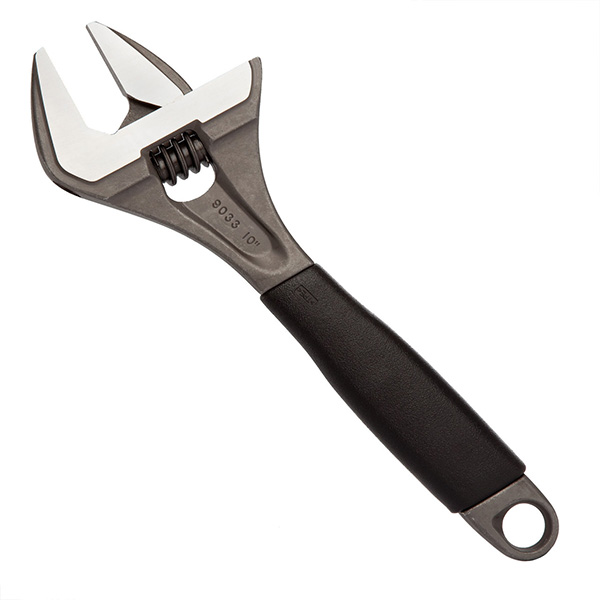 Bahco 9033 Adjustable Wrench 10 1/2in / 270mm - 46mm Extra Wide Jaw Capacity