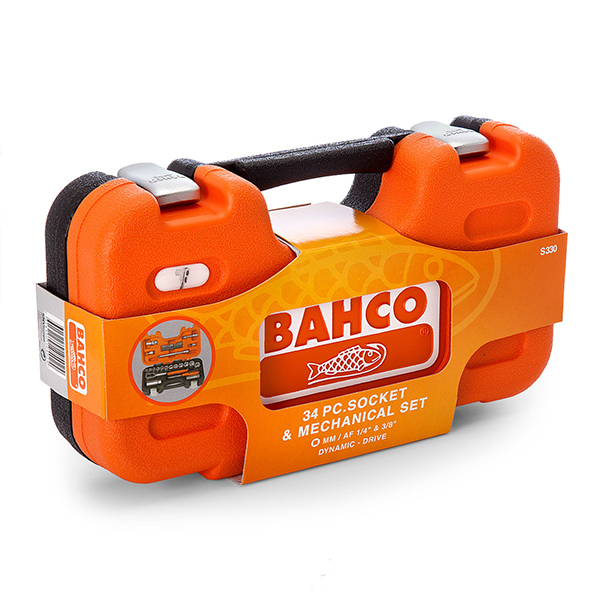 Bahco S330 Metric Socket Set and Ratchet 1/4