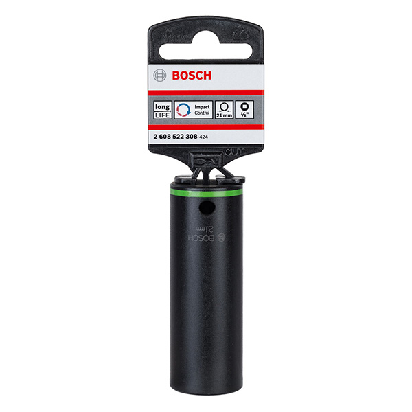 Bosch 2608522308 1/2 Inch Drive Impact Socket 21mm