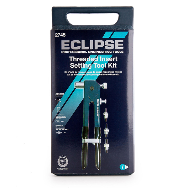 Eclipse 2745 Threaded Insert Setting Tool Kit with 4 Noses (4 - 8mm)