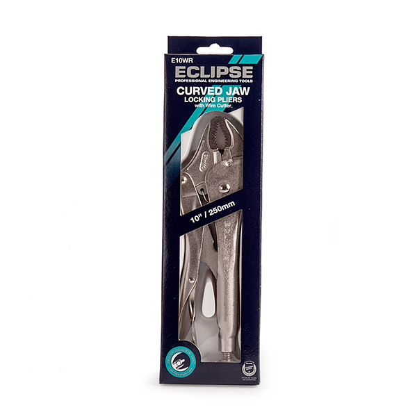 Eclipse Curved Jaw Locking Plier with Wire Cutter 10 Inch