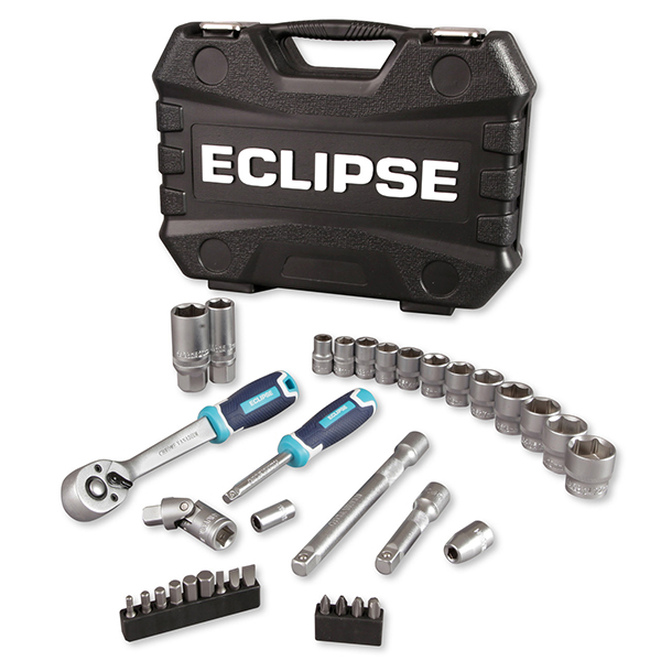 Eclipse ESS34PS Socket Set 1/4in & 3/8in Square Drive (34 Piece)