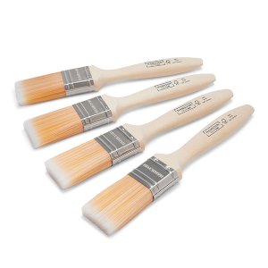 Fine Tip Flat Paint Brushes - Pack of 4 