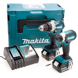 Makita DLX2507TJ 18V LXT DHP489 Combi Drill & DTD153 Impact Driver Twin Pack (2 x 5.0Ah Batteries)