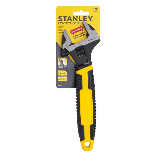 MaxSteel Adjustable Wrench 250mm - 35mm Jaw Capacity