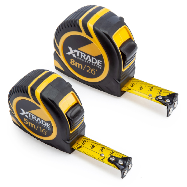 Metric/Imperial Tape Measure Twin Pack
