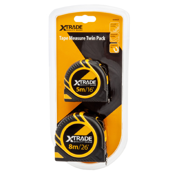 Metric/Imperial Tape Measure Twin Pack