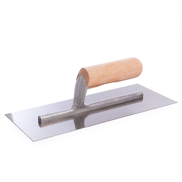 RST RTR124C Carbon Steel Finishing Trowel With Wooden Handle 11 x 4.5