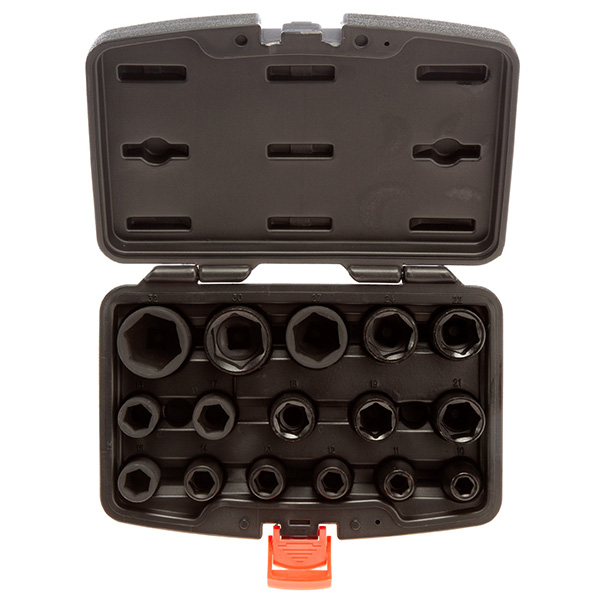 Sealey AK5624M Metric Impact Socket Set 1/2in Square Drive (16 Piece)