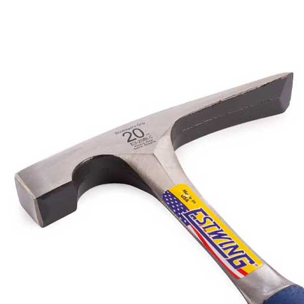 Smooth Face Masons Brick Hammer with Vinyl Grip 20oz