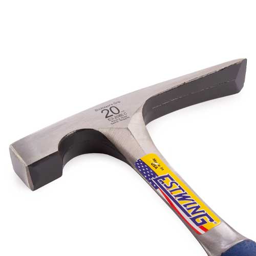 Smooth Face Masons Brick Hammer with Vinyl Grip 20oz