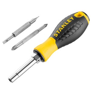 Stanley Screwdriver Hex Drive/Slotted/Phillips (6 Way)