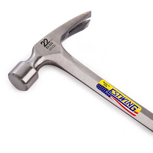 Straight Claw Framing Hammer with Vinyl Grip 22oz