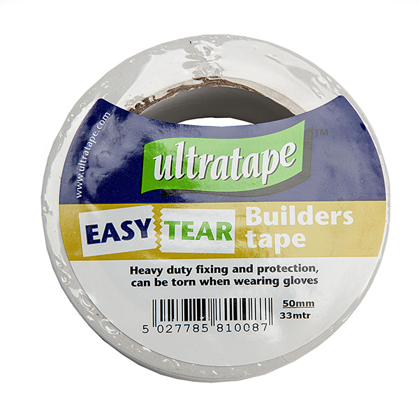 Ultra Tape Easy Tear Builders Tape White