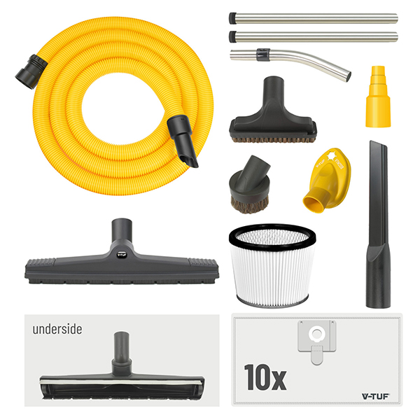 V-TUF STACKVAC Syncro M Class Wet & Dry Dust Extractor 30L (110V) - New Health & Safety Version