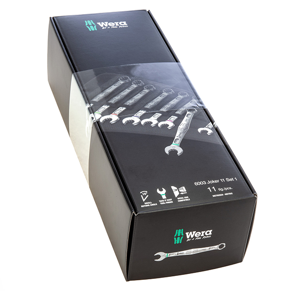Wera 05020231001 6003 Joker 11 Set 1 Combination Wrench Set (11 Piece)