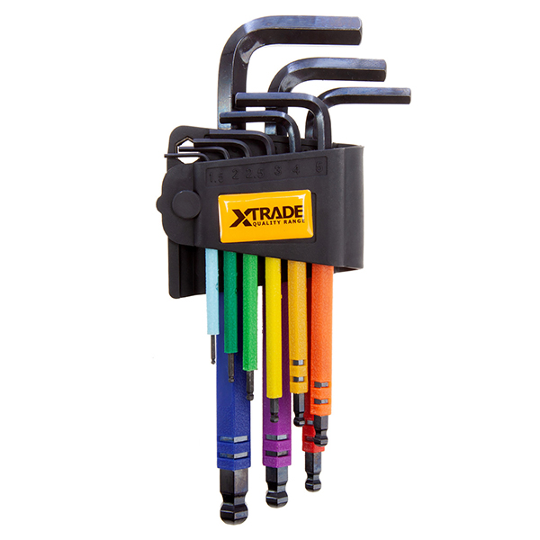 XTrade Long Arm Ball End Hex Key Set (9 Piece)