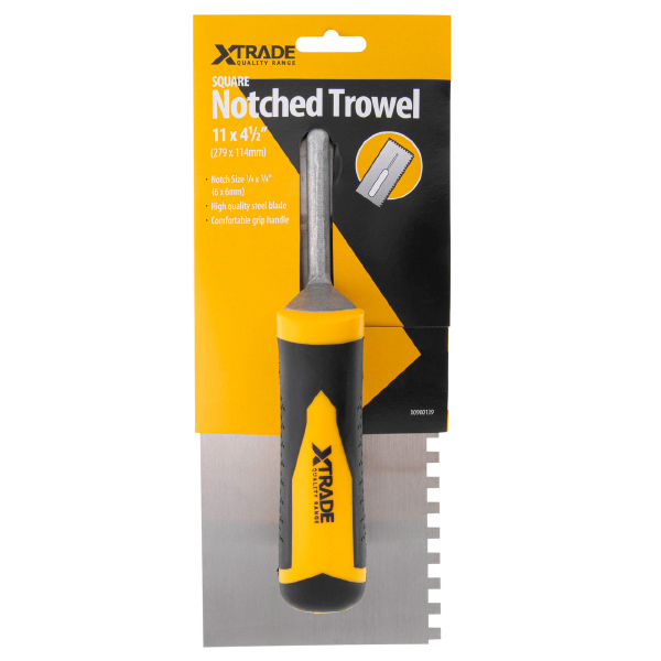 XTrade X0900139 Square Notched Trowel 11″ / 279mm
