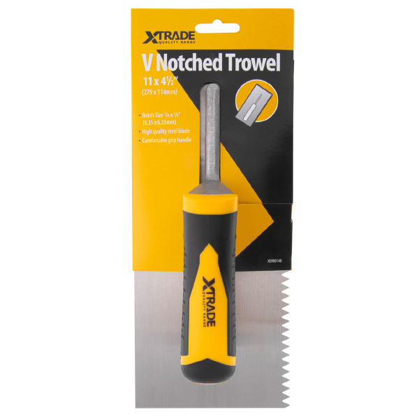 XTrade X0900140 V-Notched Trowel 11″ / 279mm