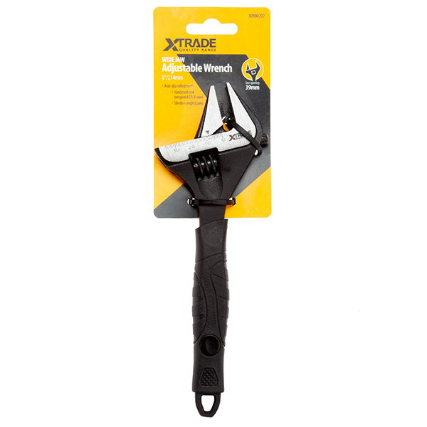 XTrade X0900202 Wide Jaw Adjustable Wrench 8